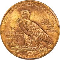 1913 Indian Gold Quarter Eagle ($2.50) Reverse Image