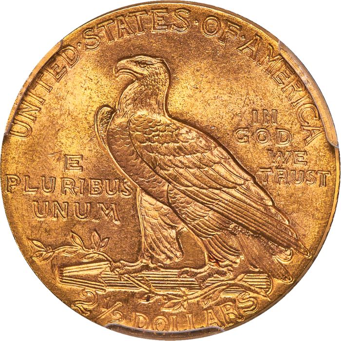 1913 Indian Gold Quarter Eagle ($2.50) Reverse Image