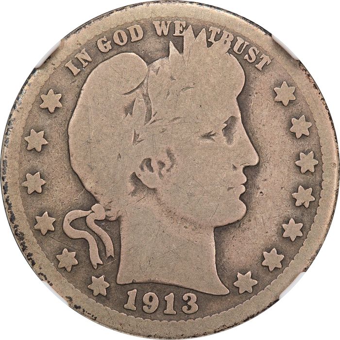 1913-S Barber Quarter (25c) Obverse Image