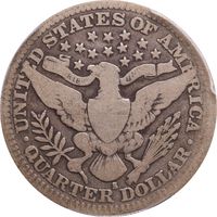 1913-S Barber Quarter (25c) Reverse Image
