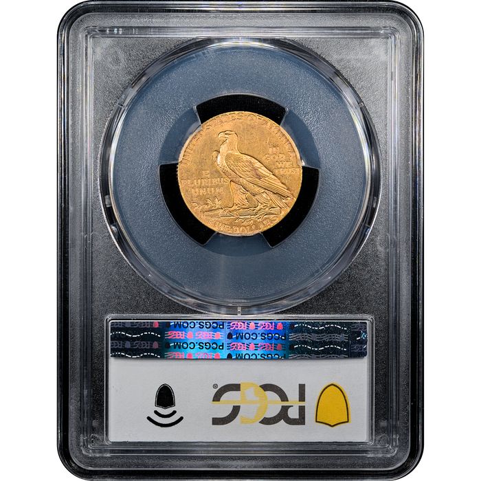 1913-S Indian Gold Half Eagle ($5) Reverse Slab Image