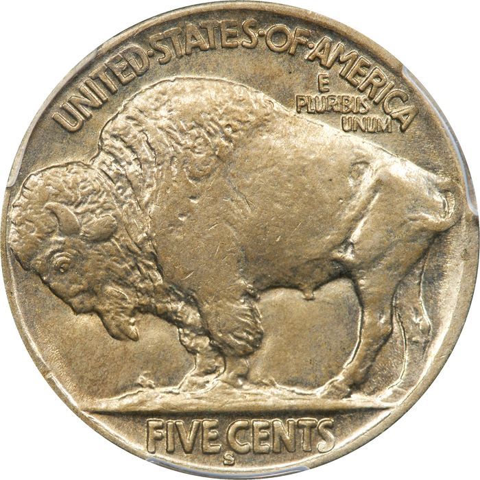 1913-S Type 2 Buffalo Nickel (5c) Reverse Image