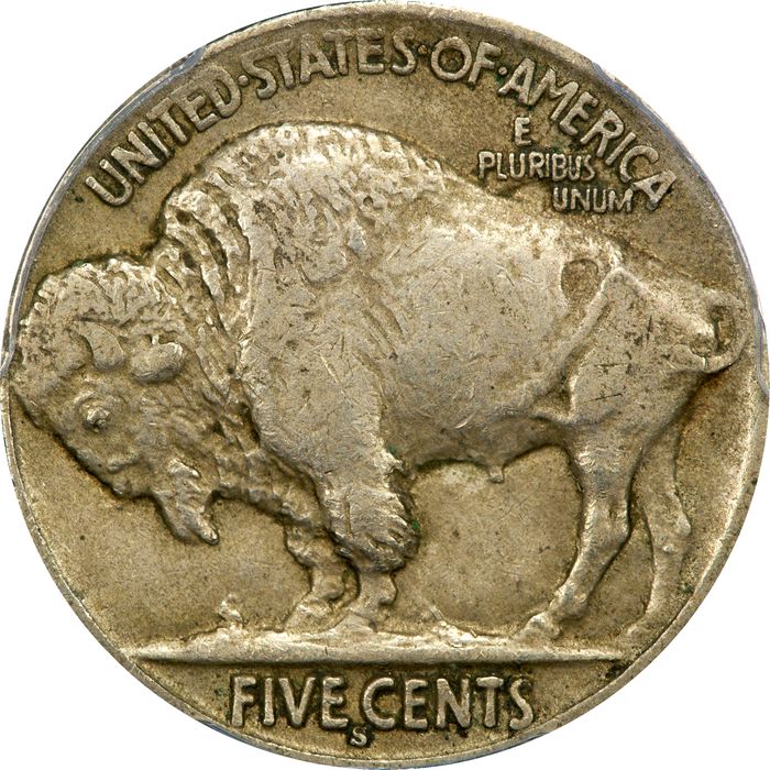 1913-S Type 2 Buffalo Nickel (5c) Photo 4