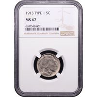 1913 Type 1 Buffalo Nickel (5c) Obverse Image