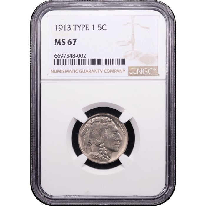 1913 Type 1 Buffalo Nickel (5c) Obverse Image