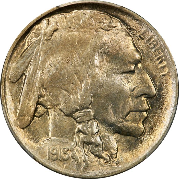 1913 Type 1 Buffalo Nickel (5c) Obverse Image