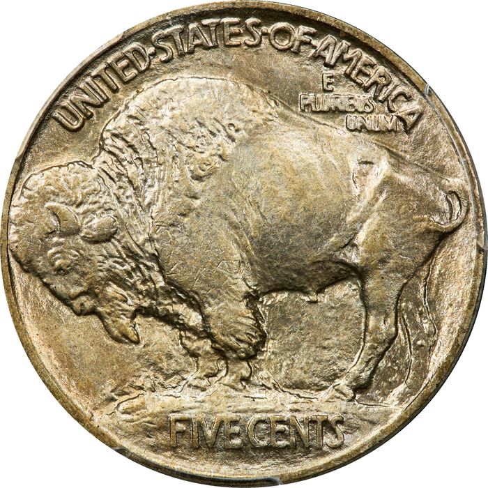 1913 Type 1 Buffalo Nickel (5c) Reverse Image