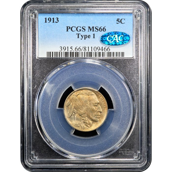 1913 Type 1 Buffalo Nickel (5c) Obverse Image