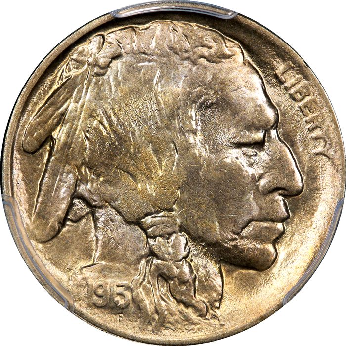 1913 Type 2 Buffalo Nickel (5c) Photo 3