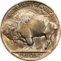 1913 Type 2 Buffalo Nickel (5c) Photo 4