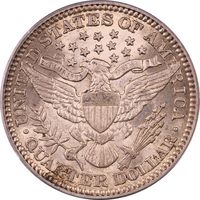 1914 Barber Quarter (25c) Reverse Image