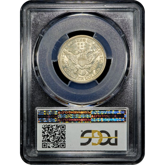 1914 Barber Quarter (25c) Reverse Slab Image