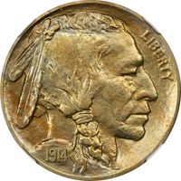 1914 Buffalo Nickel (5c) Photo 3