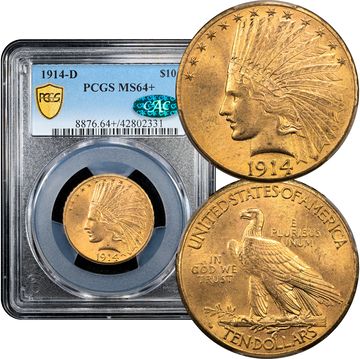 1914-D Indian Gold Eagle ($10) Composite Image