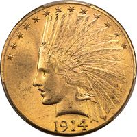 1914-D Indian Gold Eagle ($10) Obverse Image