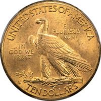 1914-D Indian Gold Eagle ($10) Reverse Image