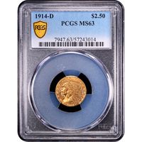 1914-D Indian Gold Quarter Eagle ($2.50) Obverse Slab Image