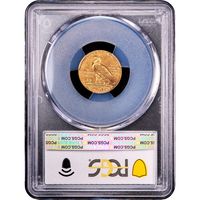 1914-D Indian Gold Quarter Eagle ($2.50) Reverse Slab Image