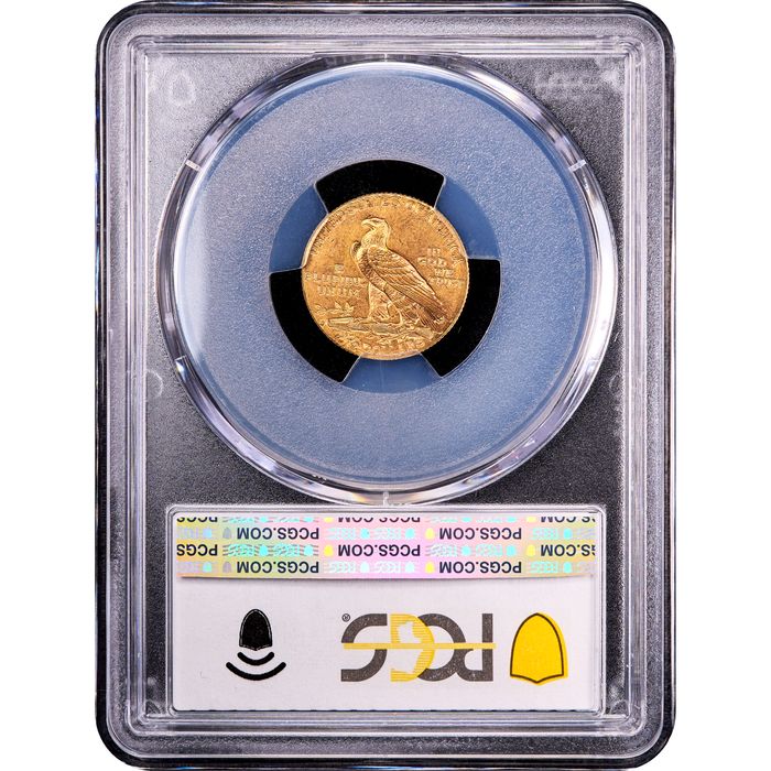 1914-D Indian Gold Quarter Eagle ($2.50) Reverse Slab Image