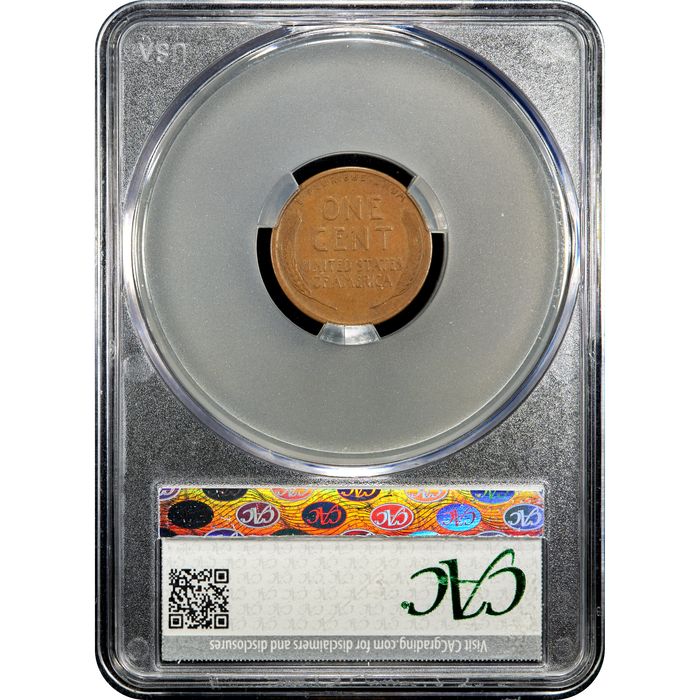1914-D Lincoln Cent (1c) Reverse Slab Image