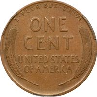 1914-D Lincoln Cent (1c) Reverse Image