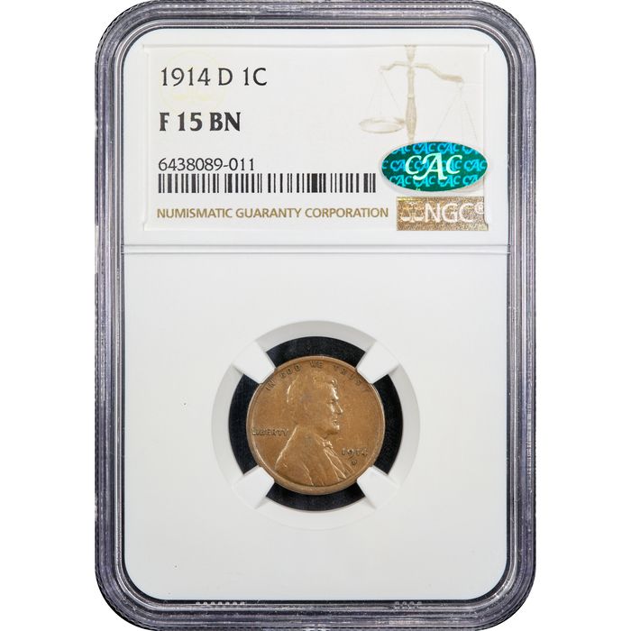 1914-D Lincoln Cent (1c) Obverse Image