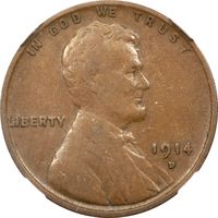 1914-D Lincoln Cent (1c) Photo 3
