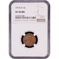 1914-D Lincoln Cent (1c) Obverse Slab Image