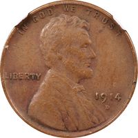 1914-D Lincoln Cent (1c) Obverse Image