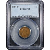 1914-D Lincoln Cent (1c) Obverse Slab Image