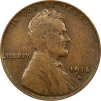 1914-D Lincoln Cent (1c) Obverse Image