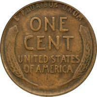 1914-D Lincoln Cent (1c) Reverse Image