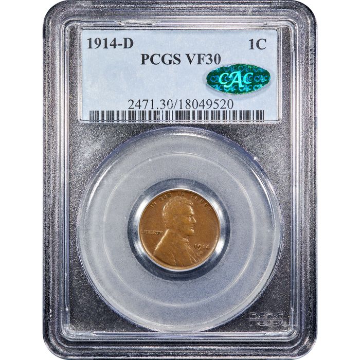 1914-D Lincoln Cent (1c) Obverse Image