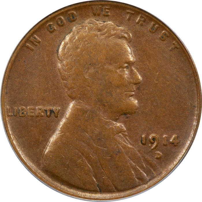 1914-D Lincoln Cent (1c) Photo 3