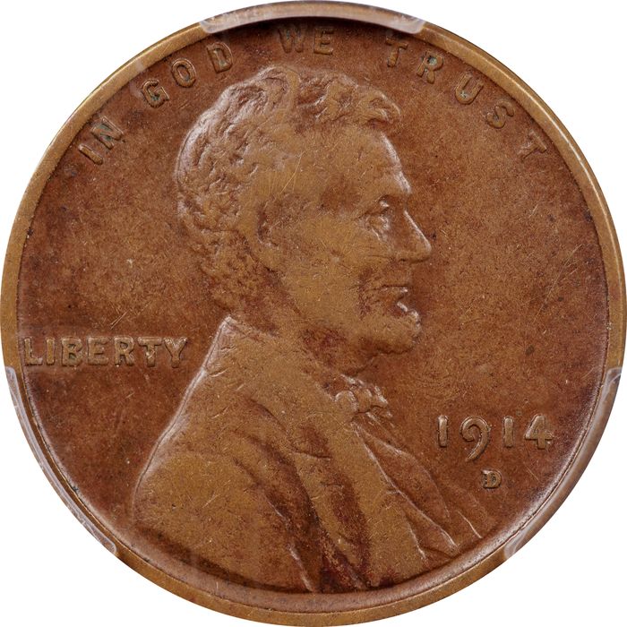 1914-D Lincoln Cent (1c) Obverse Image