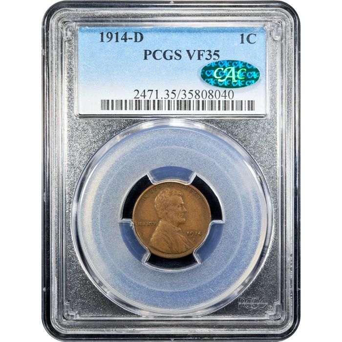 1914-D Lincoln Cent (1c) Obverse Image