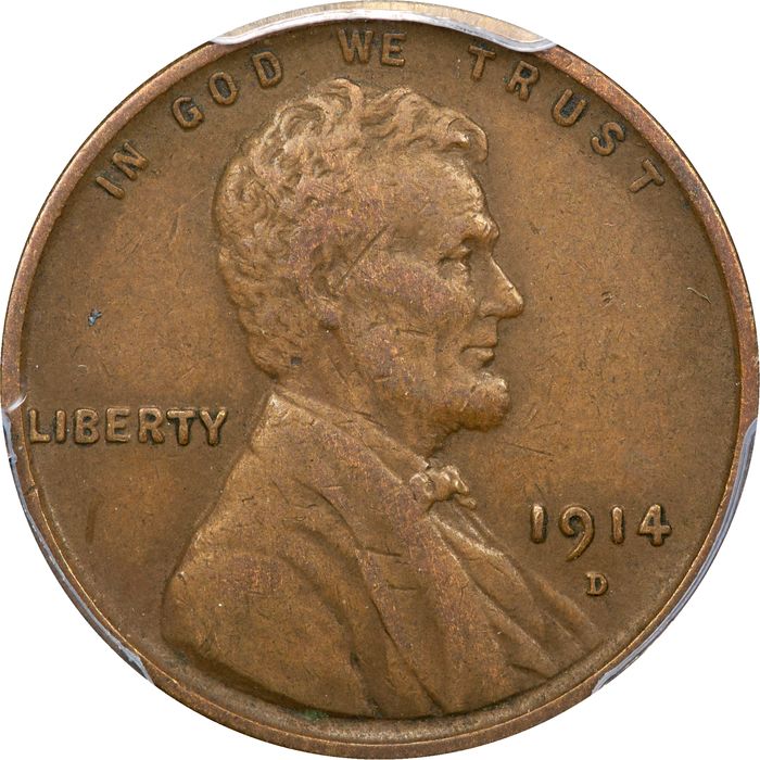 1914-D Lincoln Cent (1c) Photo 3
