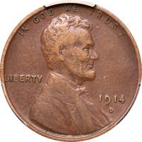 1914-D Lincoln Cent (1c) Photo 3