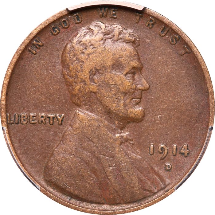 1914-D Lincoln Cent (1c) Photo 3