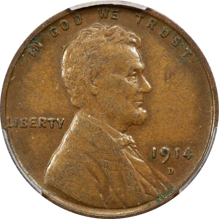 1914-D Lincoln Cent (1c) Obverse Image