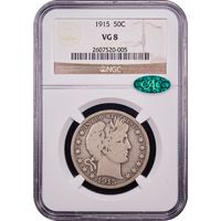 1915 Barber Half Dollar (50c) Obverse Slab Image