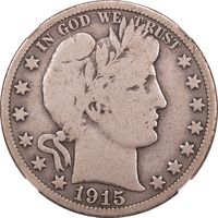 1915 Barber Half Dollar (50c) Obverse Image