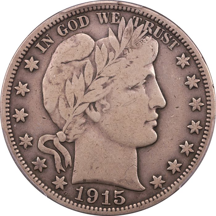 1915 Barber Half Dollar (50c) Obverse Image