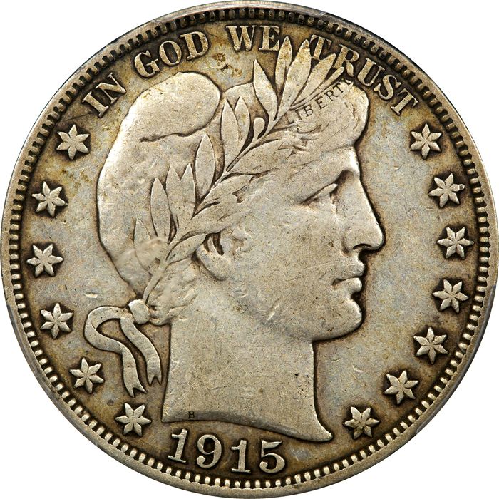 1915 Barber Half Dollar (50c) Obverse Image