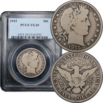 1915 Barber Half Dollar (50c) Composite Image