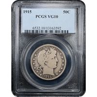 1915 Barber Half Dollar (50c) Obverse Slab Image
