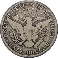 1915 Barber Half Dollar (50c) Reverse Image