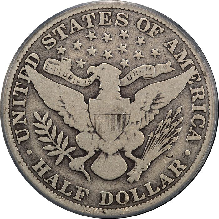1915 Barber Half Dollar (50c) Reverse Image