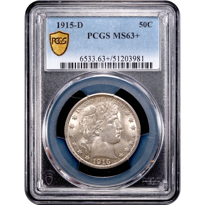 1915-D Barber Half Dollar (50c) Obverse Image