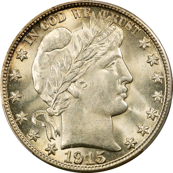 1915-D Barber Half Dollar (50c) Obverse Image